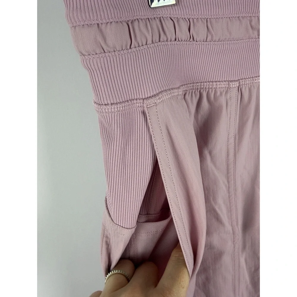 Lululemon Dance Studio Mid Rise Cropped Pant Pink Peony Size 6 Drawcord Hem
